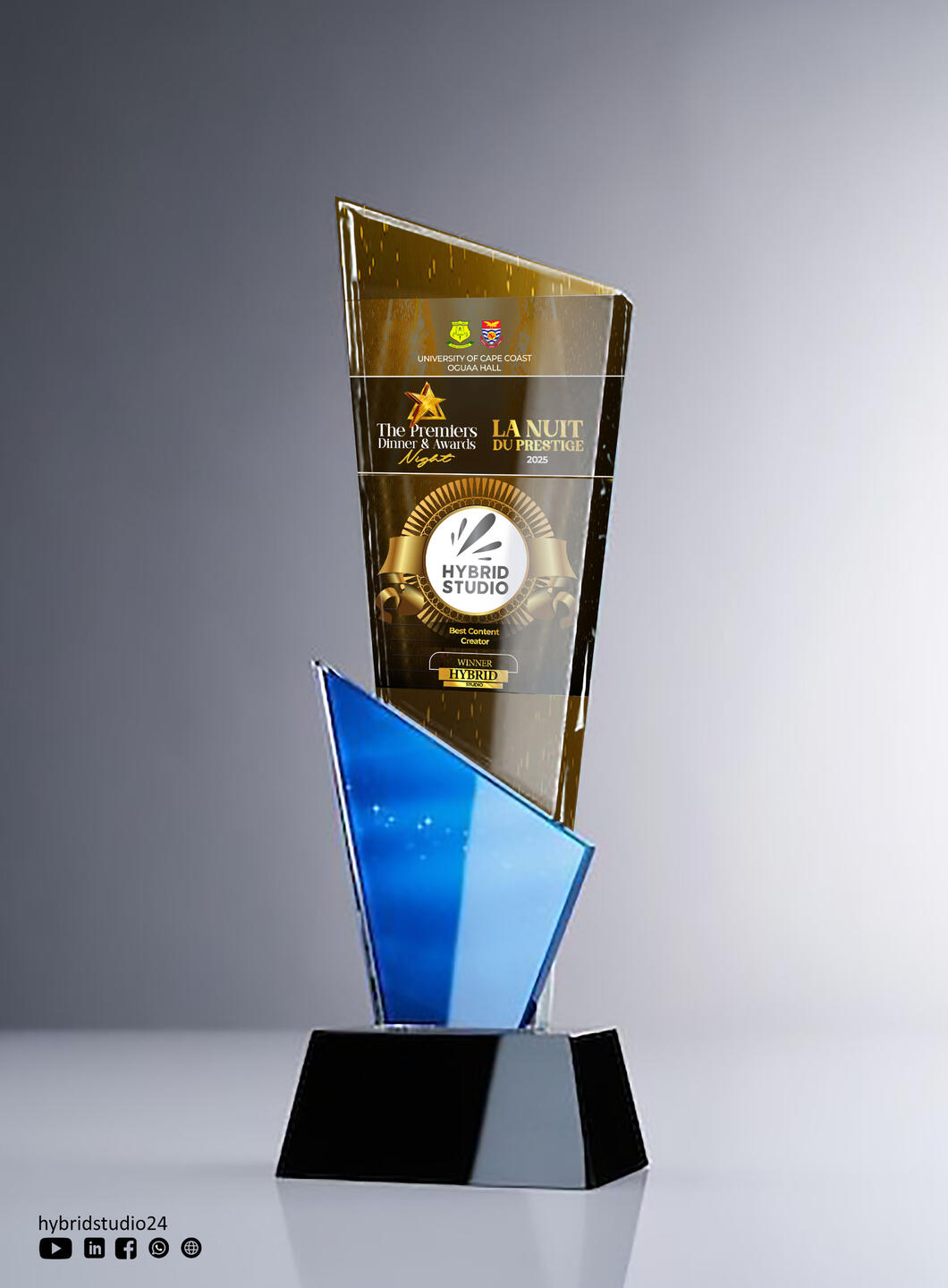 Plaque of Honor-The Premiers Awards Night Best Content Creator Plaque of Honor-The Premiers Awards Night Best Content Creator